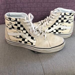 White Checkered Sk8 Hi